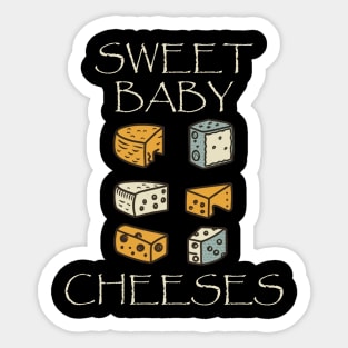 Cheese Lover Funny Sweet Baby Cheeses Sticker